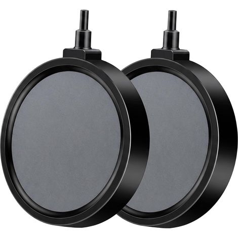 DisquePlaque D'Aération 10cm, 2 PCS Aquarium Pierre a Air, Bulleur Aquarium (1/5)