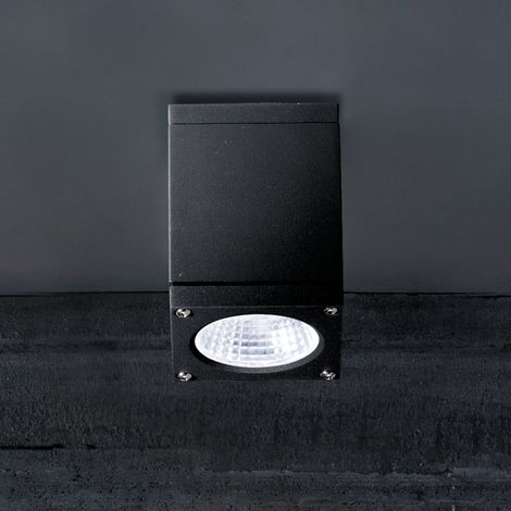 Sole Lampada da soffitto a LED quadrata 6W 3000K IP54 in alluminio pressofuso Grigio Scuro per illuminazione decorativa moderna interni ed esterni