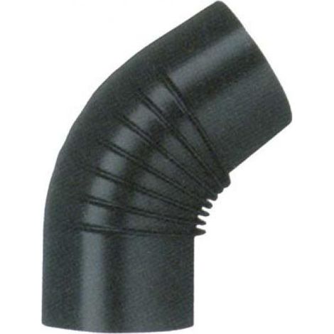 COUDE ÉMAILLÉ 45° 'CLASSIC' Ø 120 mm - Couleur noir
