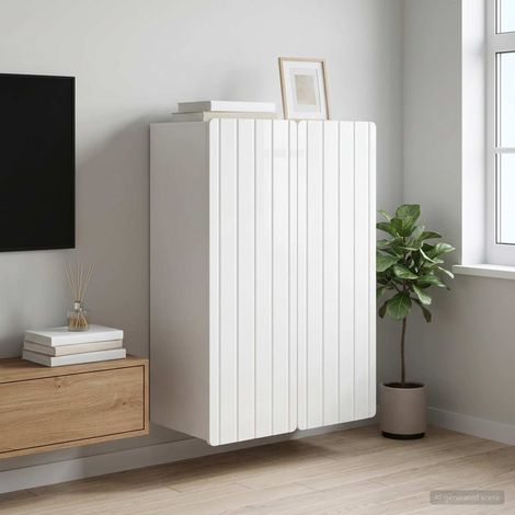 vidaXL Wall-Mounted Cabinet 66 x 34.5 x 92 cm Engineered Wood (1/5)