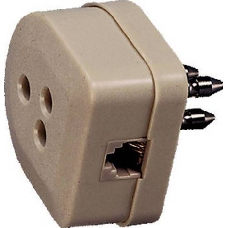 10 x FME 22.170 SPINA TELEFONICA + PRESA PLUG 6-4C