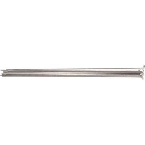 Lot de 10 rayons de vélo en acier inoxydable 14G avec capuchon, pour vélo de route, VTT et descente, pièces de rechange, 270 mm (1/5)