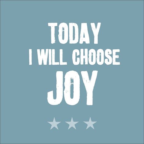 Cadre Mural en Verre avec Texte en Langue Anglaise Today I Will..., Multicolore, 30 x 30 cm
