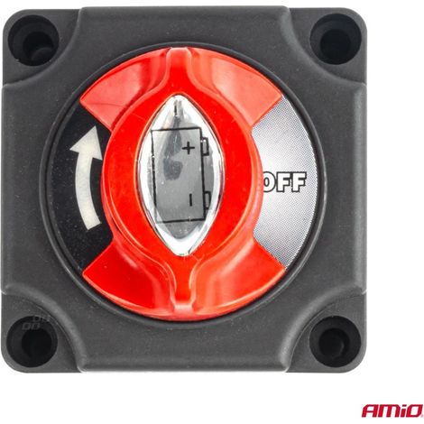 Interrupteur de déconnexion de batterie 12 V - 48 V max 300 A AMIO-03838 (1/5)