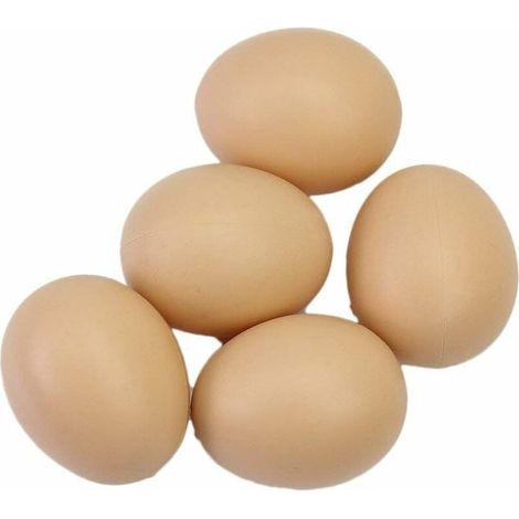 Faux oeuf poule artificielle volaille coop nid en plastique pratique et pratique-5PCS (1/3)