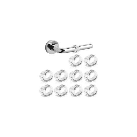 Butées de porte protection poignee porte Silicone PVC stop porte,10 Pack butee de porte interieur butée porte amortisseur porte Pour protéger l'intégrité des murs Meubles