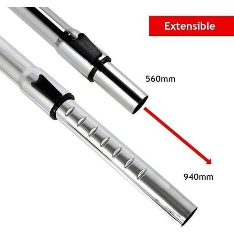 Tige télescopique et Mini kit d'outils pour Tous Les aspirateurs avec raccord de Tuyau de 32 mm de diamètre (1/3)