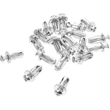 Vis D’expansion Avec Écrous à Pétales Pour Ancrage De Porte Creuse, Fixation Mur Creux, 5x25 Mm, Jeu De 20 Pièces, Acier Métal Creux Pour Plaques, Usage Maison Et Bureau (1/5)