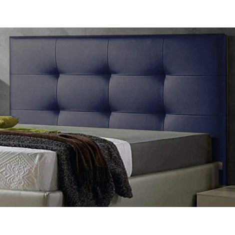 Cabecero cama polipiel moderno 18070 cm TEXAS azul
