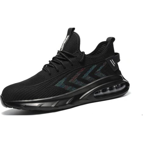 Chaussures de sécurité homme à coque acier, sneakers résistantes composite, chaussure travail industriel - pointure européenne 44 (1/2)