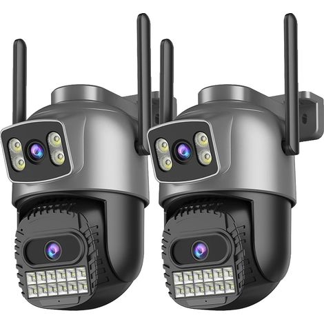 Telecamera di sicurezza, risoluzione 10 MP, connettività Wi-Fi dual-band, 2 telecamere da 8 MP, spina EU-A (1/2)