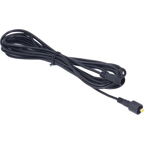 Câble d'extension pour lampe solaire, DC 5,5×2,1 mm, longueur 5 mètres, universel 12 V/24 V.