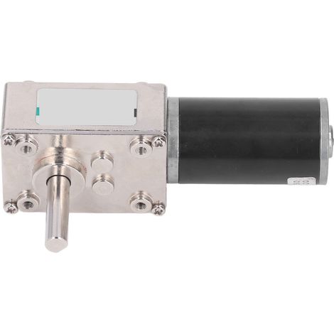 Mikro-Gleichstrom-Getriebemotor, selbsthemmend, drehzahlverstellbar, verschleißfest, Schneckengetriebemotor, 24 V DC, 18 W, 0–300 U/min (1/5)