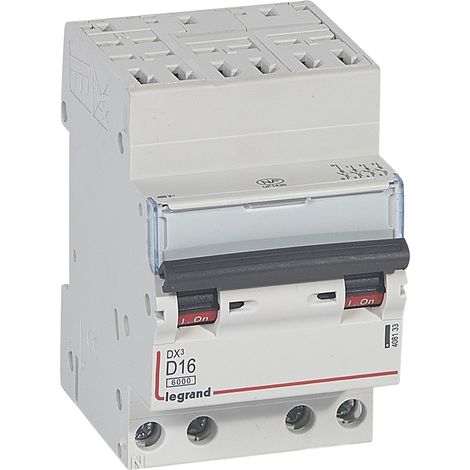 DX³ Disjoncteur 4P courbe D 16A 6kA/10kA Auto - LEG408133