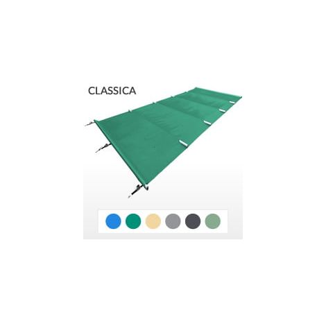 Copertura barre 4 stagioni CLASSICA 580gmq - piscina RETTANGOLARE 9x4m