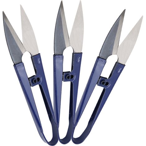 12-teiliges Set U-förmiger Fadenschneider mit Federmechanismus zum Nähen und Sticken (1/5)
