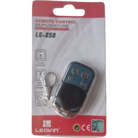 Telecomando Universale Rf (Le-858) Radiocomando 433.92 Porte Cancelli - Confezione Package