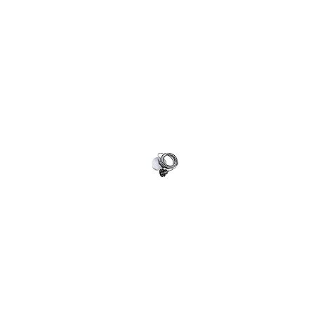 RHG Câble Suspension Luminaire Gris Métal - Fil Electrique en Tissu 1m - 1 x Ampoule Douille E27 - Pour Salon, Cuisine, Chambre - Modèle Hang (1/5)