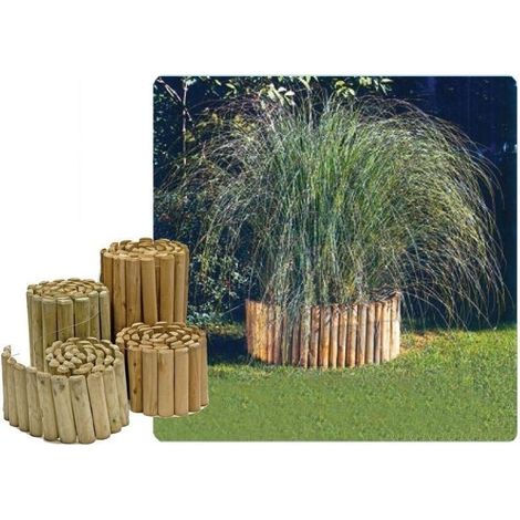 STECCATO ROLLBORDER PER DELIMITARE AIUOLE TONDE CM.5X20X200 IN LEGNO DI PINO IMPREGNATO