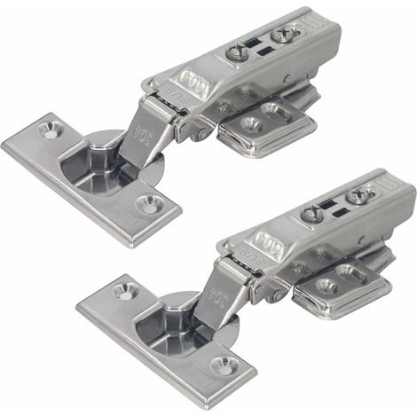 Charnières de porte de placard de cuisine en acier inoxydable SUS 304 avec amortisseur (1/5)
