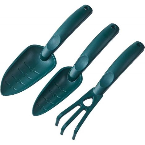 Ensemble d'outils de jardinage, 3 ordinateurs, ensemble d'appareils de culture ergonomiques, 3 instruments à main de culture multifonctionnels pour établir des fleurs, des légumes (1/4)
