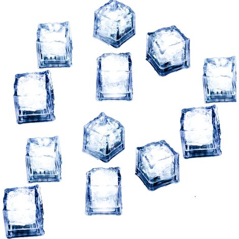 Cubes Led Lumineux Pour Boissons - 24 Pièces - Sans Batterie - Fonctionne À Température Froide Ou Amble - Pour Cocktails Et Fêtes (1/5)
