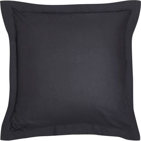 Taie d'oreiller TODAY Essential - 63 x 63+5 cm - 100% Coton uni - Fusain (1/3)