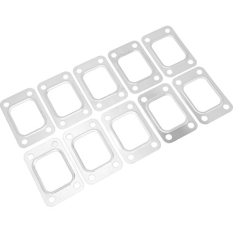 Lot de 10 joints d'admission pour turbocompresseur, joints de bride de collecteur d'admission en acier inoxydable, compatibles avec les modèles Garrett T25, T28, GT25 et GT28. (1/5)