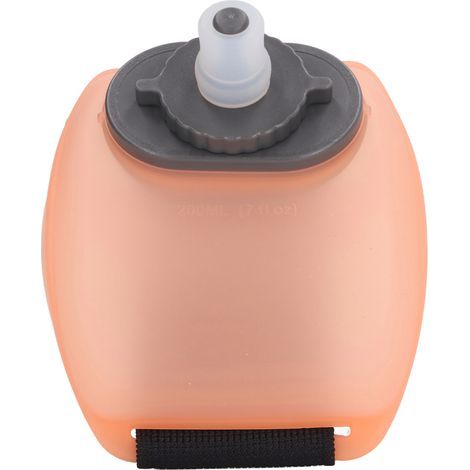 Tragbare 200-ml-Trinkflasche fürs Handgelenk – ideal für Berg- und Outdoor-Sportarten, freihändig nutzbar, halbtransparent, orange (1/5)