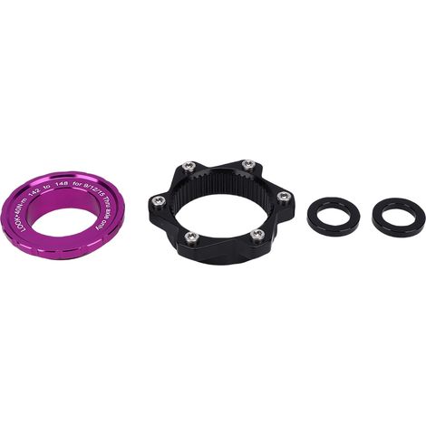 Center-Lock-Adapter für 142-mm- auf 148-mm-x-12-mm-Fahrradachsen, Center-Lock-auf-6-Loch-Adapter für 12-mm-Steckachsen, lila (1/5)