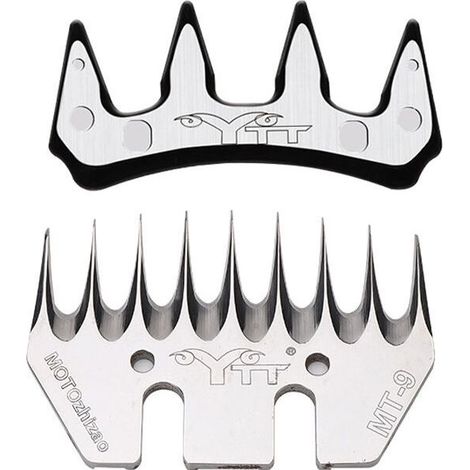 Lama dritta a 9 denti per tosatura di pecore, lame e pettini per tosatrici per pecore, lame di ricambio per tosatrici per capre (1/4)