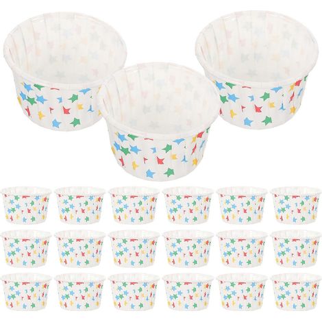 Gobelets à yaourt, jetables et multifonctionnels, parfaits pour les fêtes de bébé. Revêtement intérieur. Dimensions : 6,7 x 6,7 x 4,0 cm. Lot de 100. (1/5)