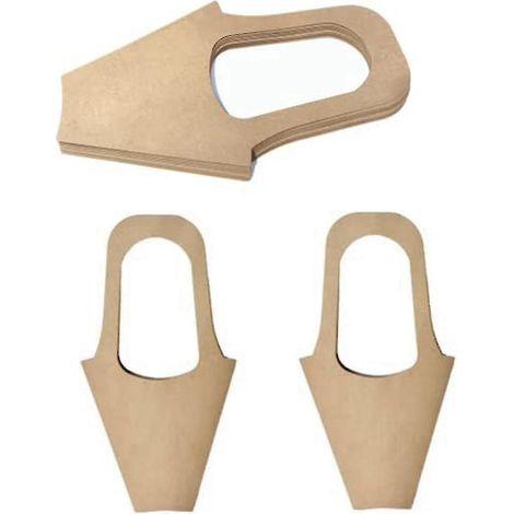 20 Geschenktüten aus Kraftpapier für Blumen, mit Henkeln, für Blumensträuße und als Dekoration (Größe: mittel)