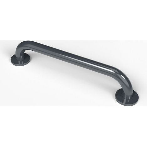 Nymas NymaPRO Round Flange Steel Grab Rail 450mm Length - Dark Grey (1/2)