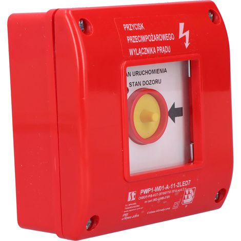 Interruttore di corrente antincendio (PPOŻ) PWP1-W01-A-11-2LED7\ (1/4)