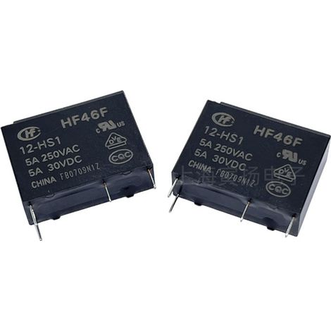 Original Xiamen Hongfa HF46F/24-HS1 24V DC 5A Elektromagnetisches Signalrelais