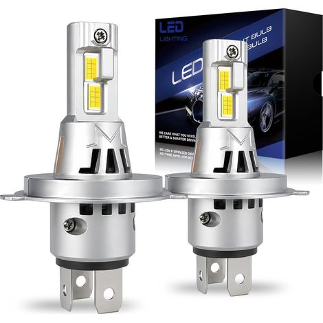 Ampoule H4 LED Ultra Puissante 6500K Super Brighter Blanc Froid,12-24V (1/5)