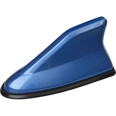 Antenne requin bleu pour toit de voiture, accessoire extérieur auto, finition piano, signal radio (1/5)
