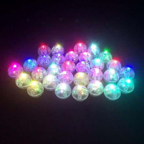 100 luces LED para globos, mini luces redondas, impermeables, de larga duración, ideales para globos, farolillos de papel, huevos de Pascua, fiestas de cumpleaños, bodas, Halloween y Navidad. (1/4)