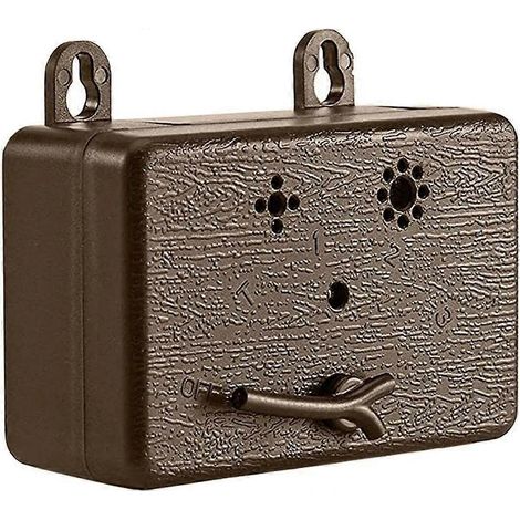 Dispositif anti-aboiements pour chien marron, à ultrasons, avec indicateur LED. (1/5)