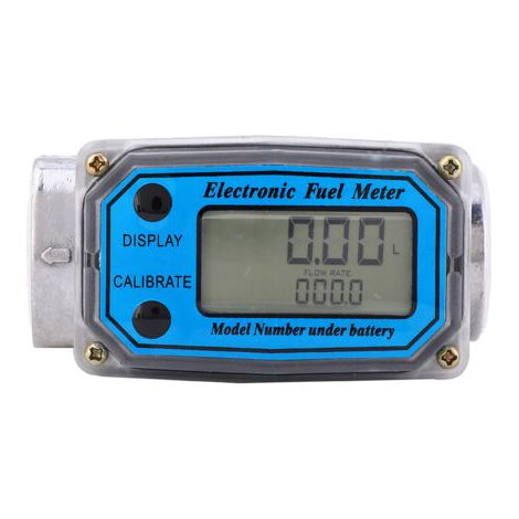 BUNTHAUS Mini débitmètre à turbine numérique débitmètre de carburant diesel 10-200L 1\" NPT (1/5)
