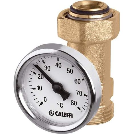 Raccordo portatermometro per derivazioni collettori Caleffi 657050 3/4" M x 3/4" F (1/2)