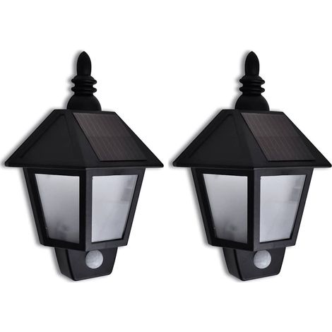 Maison Exclusive - Lampada Solare da Parete con Sensore di Movimento 2 pz (1/5)