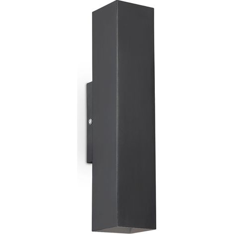 Applique Moderna Sky Metallo Nero 2 Luci Led 7W 3000K Luce Calda (1/2)