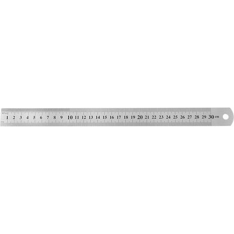 Règle et réglet Règle en Acier Inoxydable 30cm Règle Metallique Taille Double Face Regle Menuisier Antirouille Durable pour Etudiants Ingénieurs Architectes Enseignants Designers Bureau (1/4)