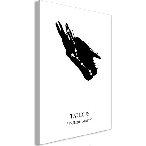 Quadro - Zodiac Signs: Taurus (1 Part) Vertical - 40x60 (1/4)