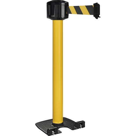 Barrière sécurité RS PRO Noir/Jaune en Acier Haut. 990 mm ( Prix pour 1 )