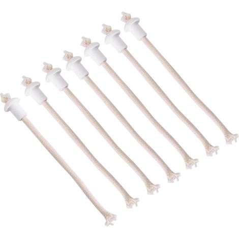 Lot de 7 supports en céramique pour bougie, lampe à huile résistante à la chaleur, mèche à pétrole, porte-bouteille de vin torche (1/5)