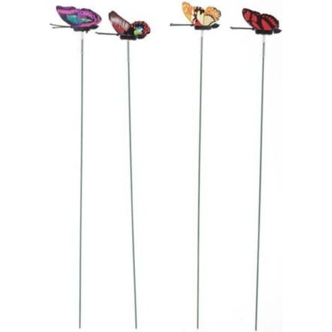 50 papillons artificiels pour décoration extérieure et intérieure, ornements de jardin et paysage