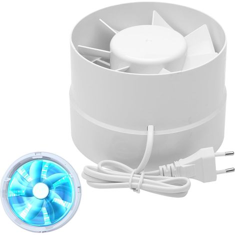Extracteur D'air Silencieux, 150mm, 305m³/h, 18 W, Conduit en ligne, Axial de la gain, Économe en énergie, Pour le Bain Toilette Tente Serre Cuisine Bureau Garage (1/5)